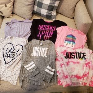 6 Justice shirts